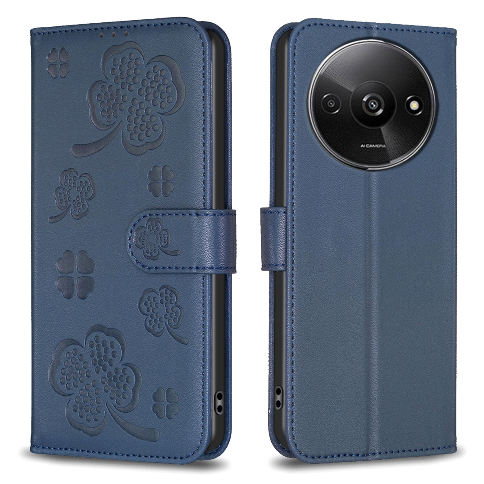 For Xiaomi Redmi A3 / Poco C61 4G Case Lucky Clover Leather Flip Phone Cover For Xiaomi Redmi A3 / Poco C61 4G Case Lucky Clover Leather Flip Phone Cover
